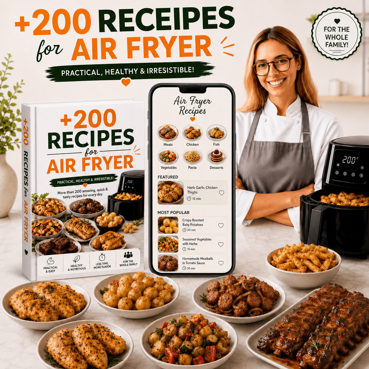 200+ Quick & Delicious Air Fryer Recipes